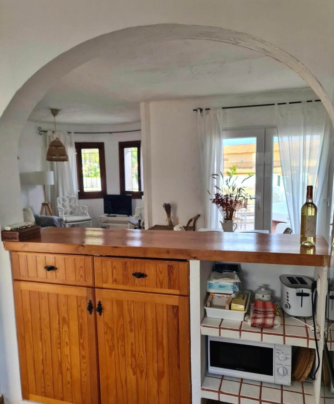 Bungalow With Seaviews In Moraira Teulada Bagian luar foto